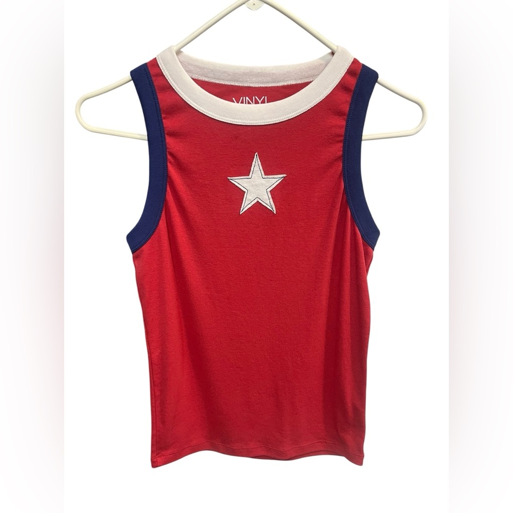 Vinyl Icons Red White & Blue Tank Top - Large